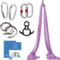 Aerial Silks Starter Kit - Durable 9 Yards of Aerial Yoga Hammock with Hardware & Guide - Aerial Swing for Acrobatic Flying Yoga & All Levels (Aerial Rigging Point Up to 13ft)
