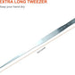 Extra Long Tweezers, Aquascape Tools, 18.9 inch Fecsam Aquarium Stainless Steel Large Feeding Tongs for Fish Tank, Terrarium，Aquascaping, Reptile Snake (Straight)