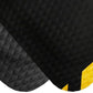 American Floor Mats Hog Heaven Premium 7/8" Black & Yellow Border 3' x 12' Nitrile Backed Anti-Fatigue Comfort Mat