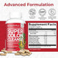 Health Plus Super Colon Cleanse 60 Day Supply of Gentle Gut Cleanse Detox, Psyllium Husk, Probiotics for Constipation Relief & Digestive Support, 240 Capsules