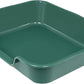 1 Pack of Extra Large Cat Litter Box (ABS Material), Low Entry Senior Litter Pen for Geriatric Kitty Big Cats, Jumbo Pet Safe Litter Boxes Tray for Indoor Pets Potty (Green, 24" L x 20" W)