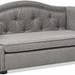 Pemberly Row 35" Tufted Wingback Pet Sofa Bed Medium Uptown Gray