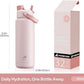 32 oz Insulated Water Bottle with 2-in-1 Straw and Spout Lid, Keep Cold 24H, Leak-Proof, BPA-Free, Double Wall Stainless Steel Water Bottle for Sports, Gym, Travel, and School (Cotton Candy)