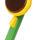 Self-Cleaning Dog & Cat Slicker Brush, Skin Friendly Deshedding Grooming Tool for Long or Short Haired Dogs Cats Rabbits, Dog Shedding Brush with Release Button-Sunflower