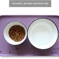 Hoki Found Silicone Pet Food Mats Tray - High-Lips Pet Dog Cat Bowl Mats - Pet Feeding Mat - Waterproof Dog Cat Food Mats -Pet Water Mats for Floors - Amethyst
