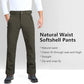 Outdoor Ventures Men's Lite Waterproof Windproof Fleece Lined Warm Hiking Ski Snow Pants Expandable-Waist