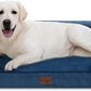 Comfort Expression PV Washable Jumbo Dog Bed for Extra Large Dogs, Waterproof Orthopedic Dog Beds, Jumbo Breed Pet Sofa Couch with Removable Cover & Non-Slip Bottom(Navy Blue)