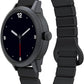 KAVVO Macaron 36mm Round Stylish Watch, 1.106'' AMOLED Retina Screen, Always-on Display, Silicone Magnetic Suction Strap, Female Health Record, Waterproof(Mistic Black)