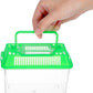Mini Handheld Fish Tank Portable Plastic Aquarium with Lid for Turtles and Pet Fish Easy to Clean Transparent Design for Goldfish and Aquatic Pets