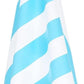 Dock & Bay Beach Towel - Quick Dry, Sand Free - Compact, Lightweight - 100% Recycled - Includes Bag - Cabana Light - Tulum Blue - Extra Large (200x90cm, 78x35)