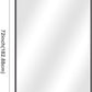 72" x 36"Bathroom Mirror, Matte Black Wall Mirror with Metal Frame, Decorative Rectangular Vanity Mirror for Bedroom Bathroom Living Room Entryway (Horizontal/Vertical)