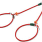 Howgo Double Slip Leash Slip Lead | Dual Dog Lead for 2 Dogs,360° Swivel No Tangle | Dog Training Nylon Leash and Collar | Double Clip Coupler and Splitter | Lightweight Aluminum (Red, 3FT)