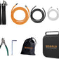 Weighted Jump Rope for Men Women -Interchangeable 1/5lb 1/4lb 1/2lb Heavy jump ropes - 360 Degree Spin - Length Adjustable,Ergonomics Leather Grip Skipping Rope for Fitness Weight Loss & More
