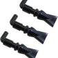 heyous 3PCS Aquarium Pump 360 Degree Free Rotation Black Plastic Nozzles Outlet Outflow Pipe Fitting Pet Supplies