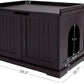unipaws Cat Litter Box Enclosure Furniture, Cat Washroom, Hidden Litter Box Cover, Cabinet for Large Cat, Dog Proof Cat Litter Boxes, Hideaway Litter Box, Cat House