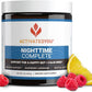 Nighttime Complete by Activated You Daily Wellness Drink for Gut Health with Ashwagandha - Raspberry Lemonade with Prebiotics, Probiotics, Vitamin C - Supports Relaxation & Digestion, Plant-Based