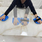 Arm Exercise Skateboard Detachable Rehab Skateboard Ab Roller Wheel 360° Roating Wheels For Hand,Arm,Rotator Cuff Recovery, Improve Flexibility Stretching and Abdominal Exercises
