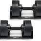 SMRTFT NUOBELL Adjustable Dumbbells | The Original All-in-One NUOBELL Adjustable Dumbbell Set | Feel Real Like Traditional Dumbbells | Highly Durable | Best 2 Year Warranty