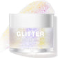LANGMANNI Holographic Body Glitter Gel for Body, Face, Hair and Lip.Color Changing Glitter Gel Under Light. Vegan & Cruelty Free-1.35 oz (3# Neon Violet)