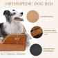 Comfort Expression Large Dog Beds Orthopedic Foam, Waterproof Dog Beds for Large Sized Dogs, Comfy Washable Pet Bed Sofa with Removable Cover & Non-Slip Bottom(Caramel)