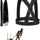 Sled Harness, Weight Speed Tire Pulling Workout Resistance and Assistance Trainer Physical Training Rope Football Exercise Equipment for Outdoor Indoor Men and Women