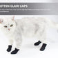 Cat Booties to Prevent Scratching: 4pcs AntiScratch Cat Claw Covers for Feeding Medicine, Pet Grooming, Bathing Shaving Checking, and Nail Trimming, Black Pet Shoes Socks Caps Mittens Paw Protector M