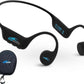 H2O Audio TRI 2 Multisport Waterproof Bone Conduction Open Ear Headphones, Bluetooth 5.3 for Running and Cycling, MP3 Mode for Swimming, 8GB Memory, 8.5-Hour Battery, Black