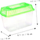 Betta Fish Tank LED Fish Tank Plastic Aquarium Gallon Fish Bowl Small Betta Tank Fish Box with Portable Goldfish Bowl Frog Suite Travel Green Portable Fish Tank Travel