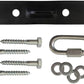 Qualward Heavy Bag Hanger Bracket for Wood Beam, Stainless Steel Swing Hangers Ceiling Wall Mount