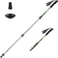 Naturehike Collapsible Trekking Poles, Adjustable Lightweight Aluminum Hiking Poles, Shock Absorption with Wrist Straps for Hiking and Daily Use, Yelllow/Green (Set of 2)