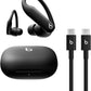 Beats Powerbeats Pro 2 - Wireless Bluetooth Earbuds with USB-C Charging Cables (1.5 m) - Jet Black