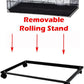 X-Large 5-Levels Tight 3/8-inch Bar Spacing Ferret Chinchilla Sugar-Glider Rats Mice Gerbil Chew Free Cage with Removable Rolling Stand, 31-Inch by 19-Inch by 55-Inch
