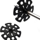 6pcs Walking Stick Tips, Replacement Rubber Tips for Walking Sticks, Trekking Pole Tips Baskets Hiking Pole Tips Feet Shock Absorption Rubber Cane Tips 11mm Diameter Survival Hiking Stick Accessories