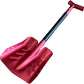 Emergency Snow Shovel with Saw - Converts from Dig to Chop/Hoe Mode Portable for Snowmobiles, Skiing, Backcountry, Avalanche Rescue Winter Survival Gear Car, Camping T6 Aluminum, Red