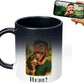 Personalized Coffee Mug, Custom Photo Caricature Gift, Funny Customized Coffee Gift for Men & Women, Custom Mugs with Pictures, Color Changing 11oz Father's Day Mug