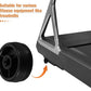 DECHOUS Heavy Duty Plastic Roller Wheel Replacement for Fitness Equipment Smooth Workout Plastic Casters for Treadmill Exercise Bike Home Gym