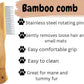 Premium Bamboo Cat Grooming Kit: Cat Brushes for Indoor Cats, Kitten Brush, and Dematting Comb for Long Haired Cats | Bamboo Grooming Supplies with kitten brush