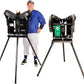 TriplePlay Basic - Baseball Pitching Machine with Three Pitching Wheels and Dial Controls