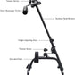 Pedal Exerciser Bike Hand Arm Leg and Knee Peddler Adjustable Fitness Equipment for Seniors, Elderly Home Pedal Exercise Bike for Total Body, with Gift Box & Monitor