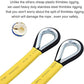 X XBEN Outdoor Climbing Rope 10M(32ft) 20M(64ft) 30M(96ft) 50M(160ft) 70M(230ft) 152M(500FT) 352M(1000FT) Static Rock Climbing Rope for Escape Rope Ice Climbing Equipment Fire Rescue Parachute