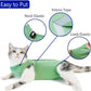 Cat Surgery Recovery Suit Professional for Surgical Abdominal Wound Or Skin Diseases E-Collar Alternative for Cats After Surgery Wear Pajama Suit (Green, Large)