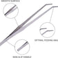 Extra Long Handle Aquarium Tweezers Serving Tongs Feed clamp,2 Pack Stainless Steel Straight and Curved Tweezers Set for Fish Tank Plants Reptile Feeding Tongs（15 Inchs）