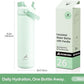 26 oz Insulated Water Bottle with 2-in-1 Straw and Spout Lid, Keep Cold 24H, Leak-Proof, Fits in Car Cup Holder, Stainless Steel Water Bottle for Sports, Travel, and School (Mint)
