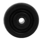 uxcell 1.5-inch Diameter Rubber Wheel Skateboard Trolley Caster Pulley Black 4pcs