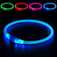 Light up Dog Collar, BSEEN USB Rechargeable Flash Dog Necklace Light, Pet Safety Collar Makes Your Beloved Dogs Be Seen at Night for Small Medium Large Dogs(Blue)