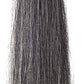 Horse Tail Extensions with Braided Horsehair Loop, Blunt Cut Bottom, 34-36 inches Long and 1 lb Weight (Dark Gray)