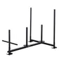 Weighted Training Pull Sled Fit for 1-2 Inch Plates, Sled Workout Equipment, Sport Power Sled for Athletic Exercise and Speed Improvement,300LB