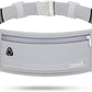 USHAKE Slim Running Belt, Workout Fanny Pack for Men Women,Exercise Waist Pack for Apple iPhone Holder, Runner Belt for Running Walking Cycling Camping Gym Light Grey