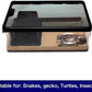 Reptile Feeding Box Snake cage Clear Terrarium for Snake Geckos Frog Lizards Chameleons Serpents Snake Scorpion Snail Insect Hermit Crab Isopods Reptiles Enclosure (12.6x8.6x3.9inch)