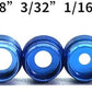 Linkboy Archery 37/45 Degree Hooded Peep Sight Compound Bow Peep Sight Inner Core 6X/8X Clarifier Aperture Lens Kits for Hunting